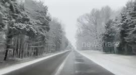 US: Winter Storm Brings Snow To Southern States 3