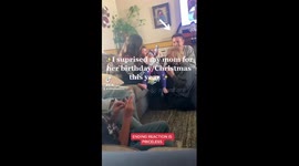 Young man surprises his mom for the holidays