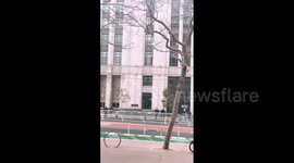Twitter headquarters protected by police after Trump is banned from platform