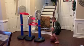 All about balance - Basketball Trick Shot Kid