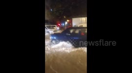 Turkey: Heavy Rains Flood Streets In Buca, Izmir