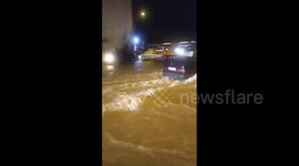 Heavy rain batters western Turkey, flooding streets of Izmir