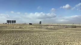 US: Powerful Winds Blow Tank In Great Falls, Montana