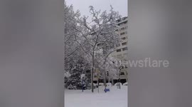 Temperatures plummet to -25C in central Spain