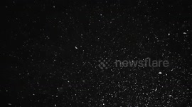 Hypnotic slow motion of snowfall in Leeds