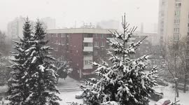 Snow in Sarajevo