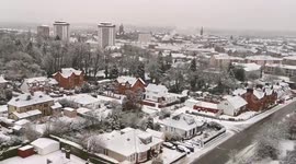 UK: Residents Across Scotland Wake Up To Blanket Of Snow With Amber Weather Warning