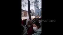 Demonstrators clash with police after death of Black man in police custody sparks protests in Brussels