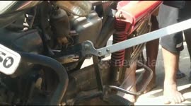 Snake that bit the rider was rescued treated and left back in the forest in Tamilnadu