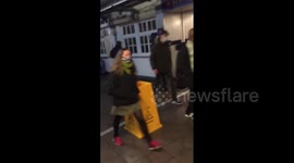 UK: Crowds Seen On Train Station Amid COVID19 Lockdown In London