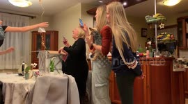 Woman's priceless reaction when daughter surprises her with pregnancy announcement