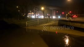 The River Roding In East London Bursts Its Banks