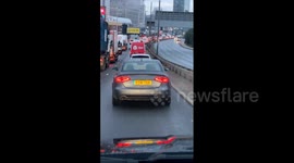 UK: Traffic Congestion Amid Lockdown In London