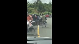 Desperate survivors of Indonesia quake loot aid delivery truck