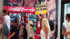 Australia: Anti-Mask Protesters Storm Shopping Center In Sydney Suburb