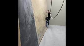 Tarzan visits a climbing gym
