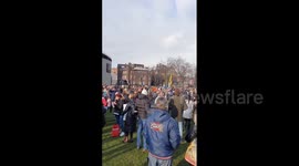 Thousands protest in Amsterdam against coronavirus lockdown