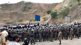Honduran migrant caravan remains stranded in Guatemala