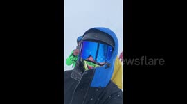 Snowboarder describes avalanche hitting Russian ski resort, possibly trapping 12 people
