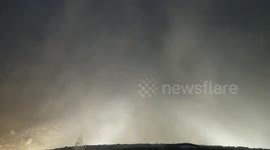 Japan: Low Pressure System Causes Whiteout Condition In Northern Regions