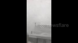 Japan: Low Pressure System Causes Whiteout Condition In Northern Regions 3