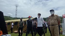 Indonesian President Widodo visits quake-hit areas