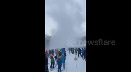 Massive snow twister appears at Vermont ski resort