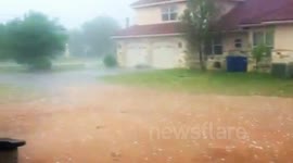 Hail in Marble Falls TX in April