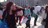 Trafalgar Square Pillow Fight