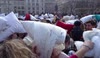 Pillow Fight at Trafalgar Square