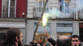 Spain_jobless youth protest in Madrid