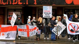 plymouth ENGLISH DEFENCE LEAGUE protest against mosque in plymouth