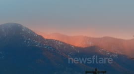 Taos NM Sunset In The Mountains 4/11/2013