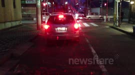 3 way car crash Nagoya Japan