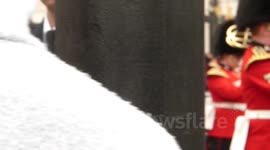 Protesters chanting at Thatcher funeral procession (2)