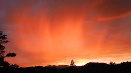 Double Neon Orange Rainbow (Most Amazing Sunset Ever) From 8/6/2012