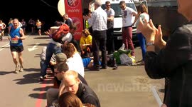 Marathon takes its toll on one runner