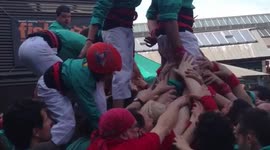 Castellers for saint George day
