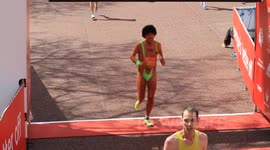Finish line at the London Marathon