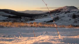 Winter Sunrise Snowy Hillside - Trawsfynydd - Snowdonia National Park
