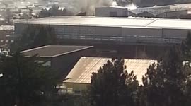 National Library of Wales on fire