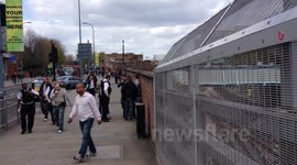 police arrest man close to wood lane tube