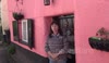 The controversial Pink Cottage in Kennford, Exeter, Devon.