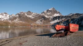 Ice drifting into Grytviken