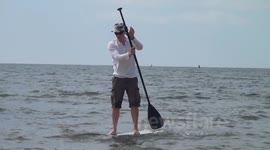 May Sunshine brings people out to the beach.