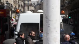 Femen Crash Far Right Demo in Paris: Topless Women Placed in Van by Police