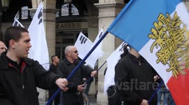 Femen Crash Paris Far Right Rally: Shots of Extreme Right Actvists