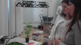 Woman learns about science at World Museum Liverpool for International Museum Day