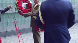 Wreath Laying On Anzac Day In NYC