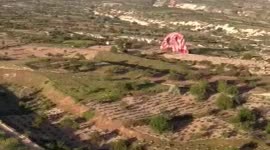 Eye-witness footage captures moment of Turkey hot-air balloon crash